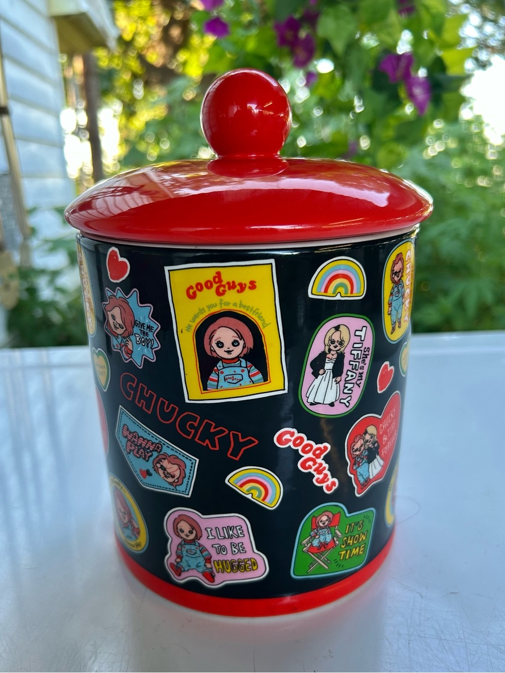 Chucky and Tiffany collectors cookie jar